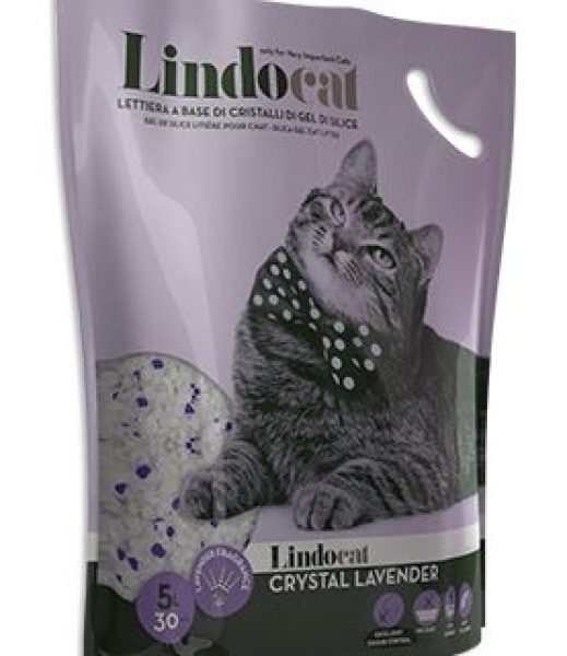 Lindocat Silica Gel Crystal Cat Litter Lavender Scent 5 L