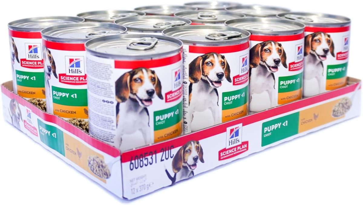 Hill’s Science Plan Puppy Food with Chicken – 370g Wet Dog Food Can