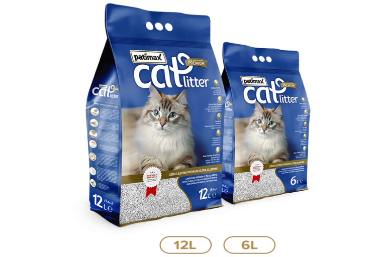 Patimax Ultra Clumping Cat Litter Baby Powder Scent 12 L