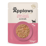 Applaws Natural Wet Cat Food with Tuna Fillet & Prawns in Broth 70 gr