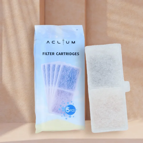 Aclium, Pet Fountain Filter, Water Filter Cartridge, Cat Water Filter, Dog Water Filter, Fresh Pet Water, Pet Accessories