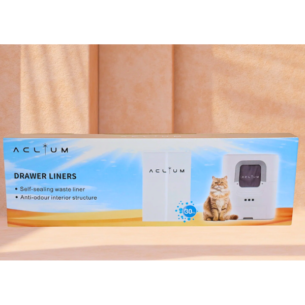 Aclium Drawer Liners for Automatic Cat Litter Box – 30 PCS