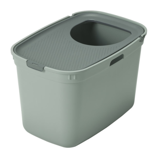 Moderna Top Cat Olive Green Plastic Litter Box (59x39x38.3cm) 1 pcs