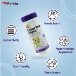 Petkin Litter Box Wipes