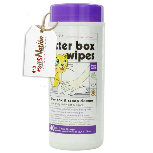Petkin Litter Box Wipes
