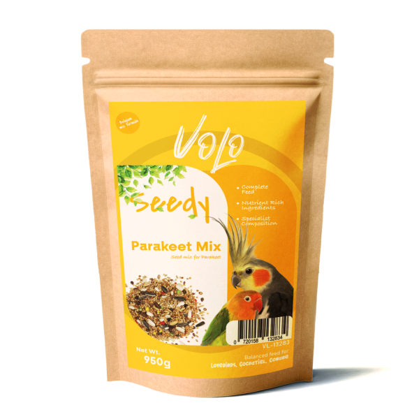 Volo Seedy Parakeet Mix 950g – Natural Daily Food for Budgies & Small Parrots