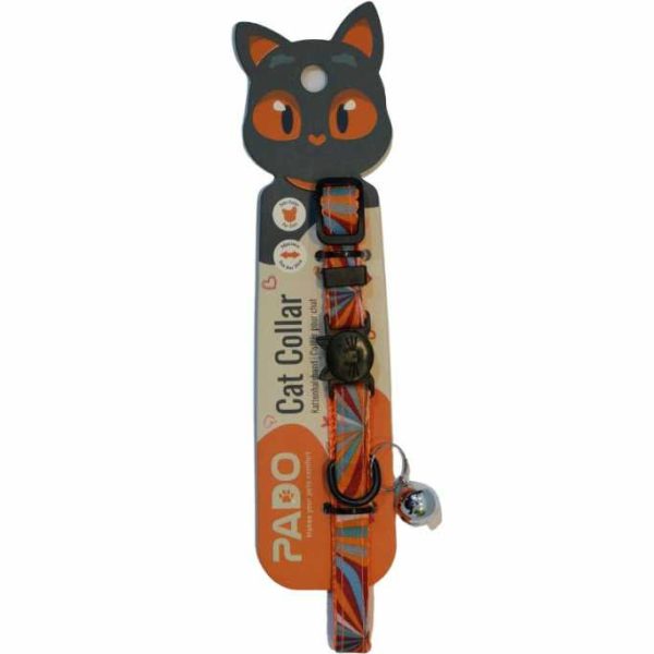 Pado Cat Collar 53 adjustable 10mm x 18-28cm with bell and safety buckle