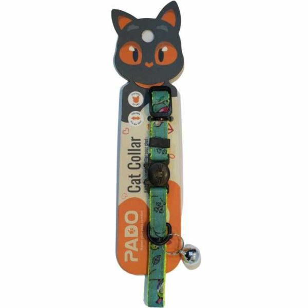 Pado Cat Collar 64 adjustable 10mm x 18-28cm with safety buckle and bell