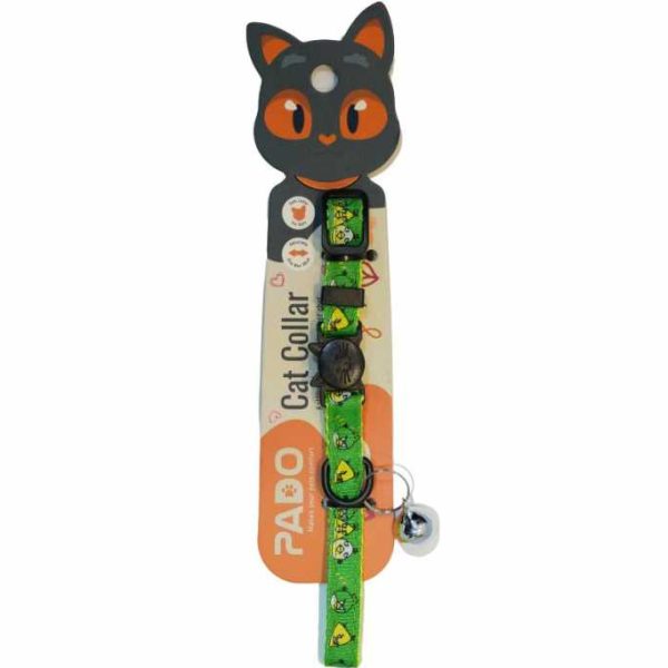 Pado Cat Collar 67 adjustable 10mm x 18-28cm with bell and quick-release buckle