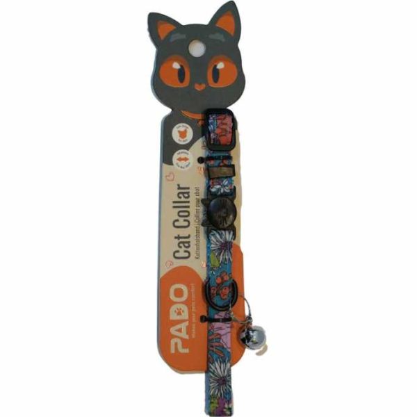 Pado Cat Collar 70 adjustable 10mm x 18-28cm with bell and quick-release buckle