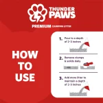 Thunder Paws Premium Hard Clumping Clay Cat Litter-10L/Lavender