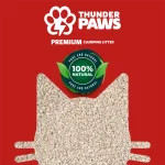 Thunder Paws Premium Hard Clumping Clay Cat Litter-10L/Lavender