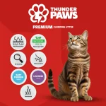Thunder Paws Premium Hard Clumping Clay Cat Litter-10L/Lavender