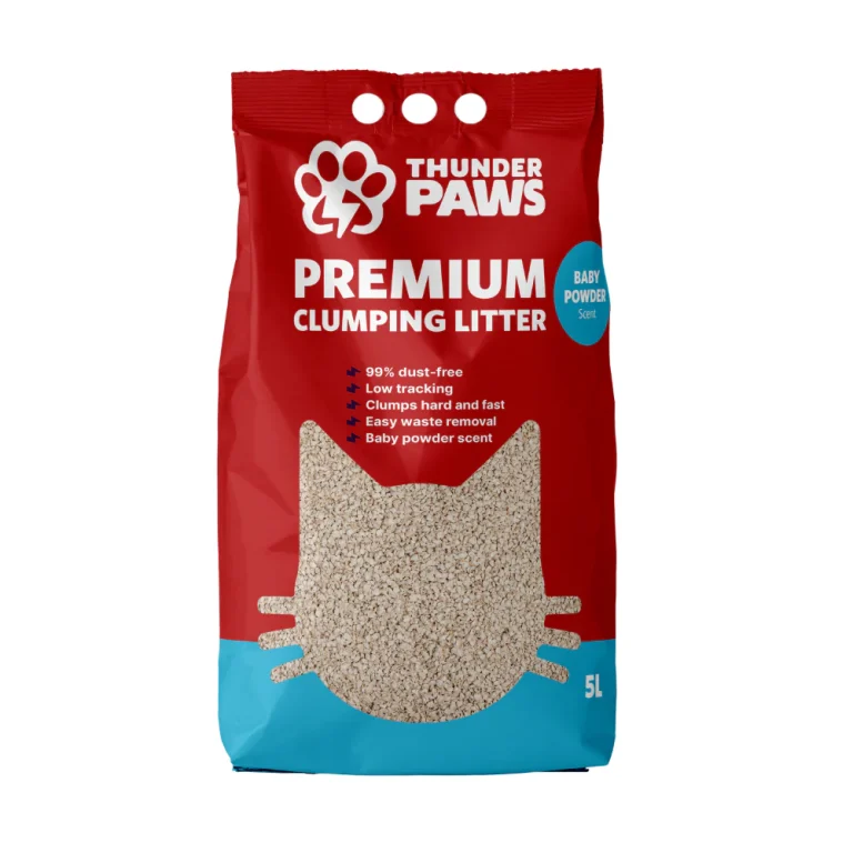 Thunder Paws Premium Hard Clumping Clay Cat Litter-10L/Lavender