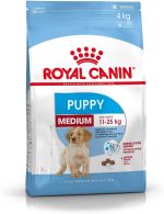 Royal Canin Medium Puppy Dry Dog Food 4kg – Complete nutrition for medium breed puppies, supporting growth, immunity, digestion, and healthy development.