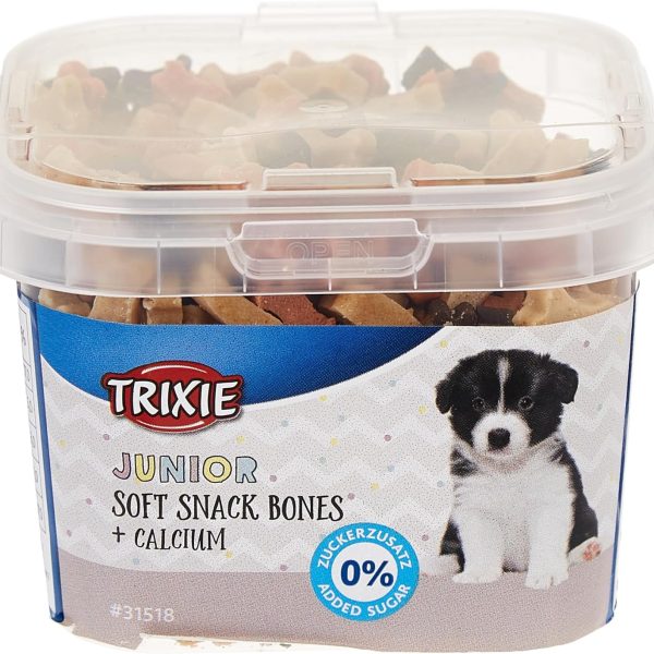 Trixie Junior Soft Snack Bones with Calcium Dog Treats – 140g