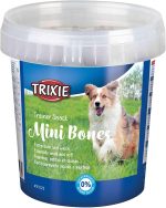 Trixie Soft Snack Mini Bones Dog Treats 500G – Resealable Bucket with Bone-Shaped Treats