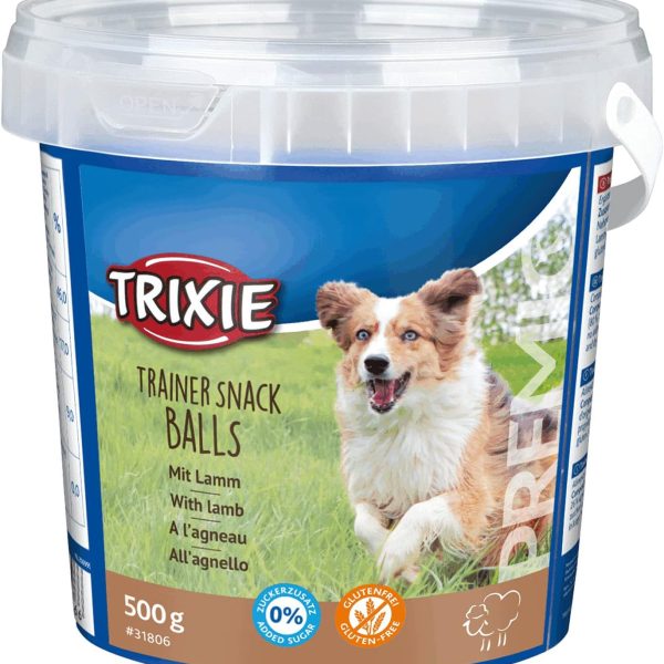 Trixie Premio Trainer Snack Lamb Balls Dog Treats 500g – High-Protein Training Rewards