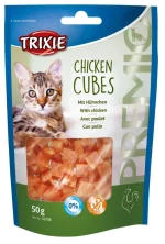 trixie premio chicken cubes cat treats 50g