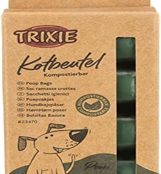 Trixie Green Compostable Pet Poop Bags – Eco-Friendly Waste Disposal