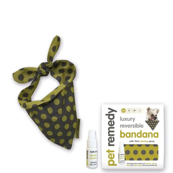 Pet Remedy Bandana Calming Kit XS with calming spray for small pets