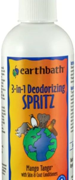 Earthbath Mango Tango Dog Spritz 8oz – Deodorizing & Conditioning Spray