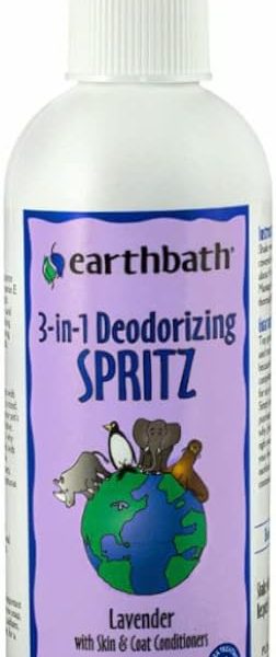 Earthbath Lavender Dog Spritz 8oz – Natural Deodorizing & Conditioning Spray