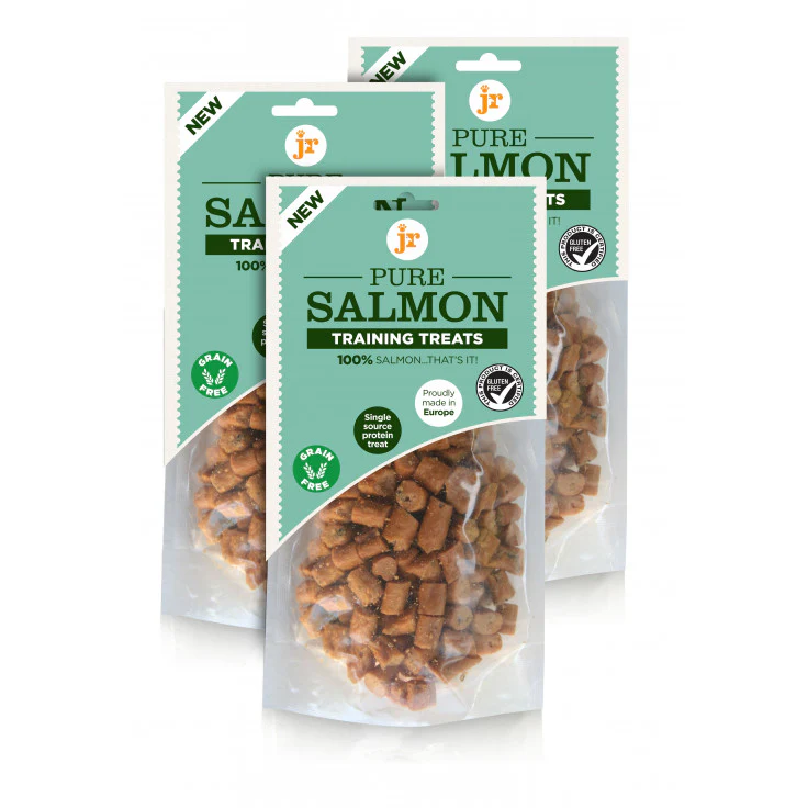 Pure Salmon Training Treats 85g in resealable pack for dogs