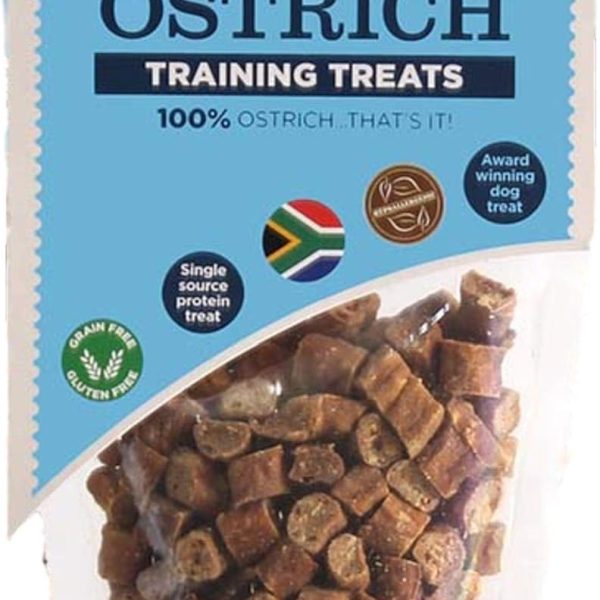 Pure Ostrich Training Treats 85g natural hypoallergenic dog treats