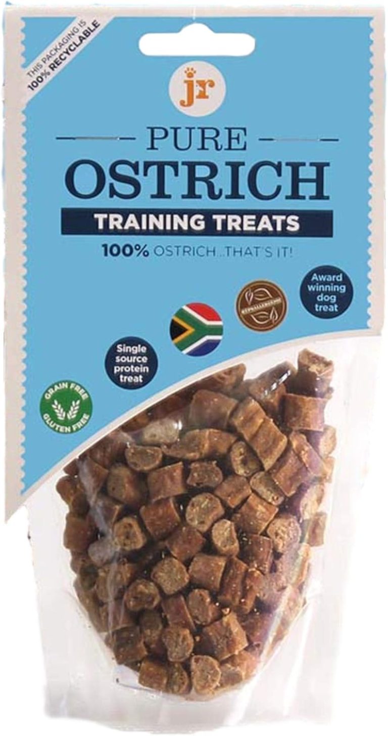 Pure Ostrich Training Treats 85g natural hypoallergenic dog treats