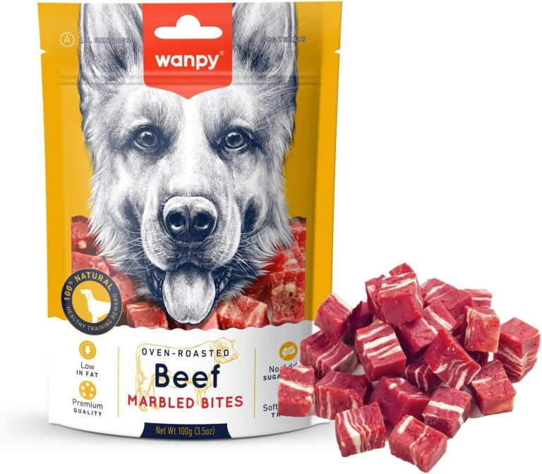 Wanpy Beef Marbled Bites for Dogs – 100g Natural Treats