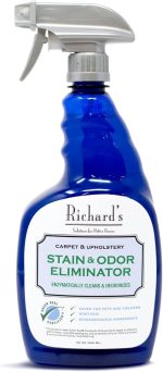 Synergy Labs Richard's Organics Carpet & Upholstery Stain Remover 946ml – Natural Enzyme Cleaner