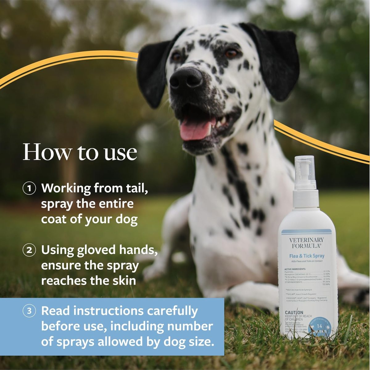 Synergy Labs Veterinary Formula Flea & Tick Spray 237ml – Long-Lasting Protection for Dogs