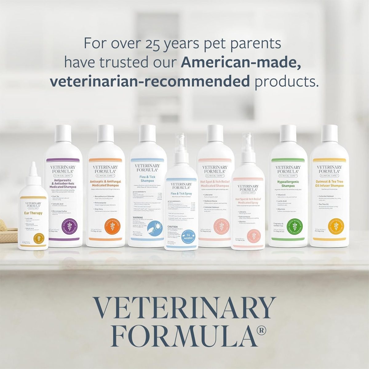 Synergy Labs Veterinary Formula Flea & Tick Spray 237ml – Long-Lasting Protection for Dogs