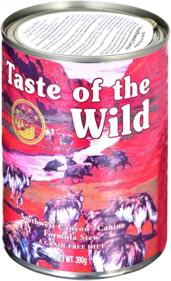 Taste of the Wild Southwest Canyon Wet Dog Food – 390g Can