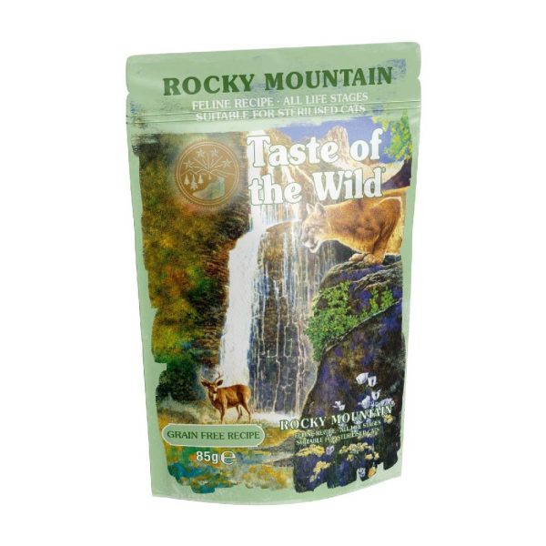 Taste of the Wild Rocky Mountain Cat Pouch 85g – Chunks in Gravy
