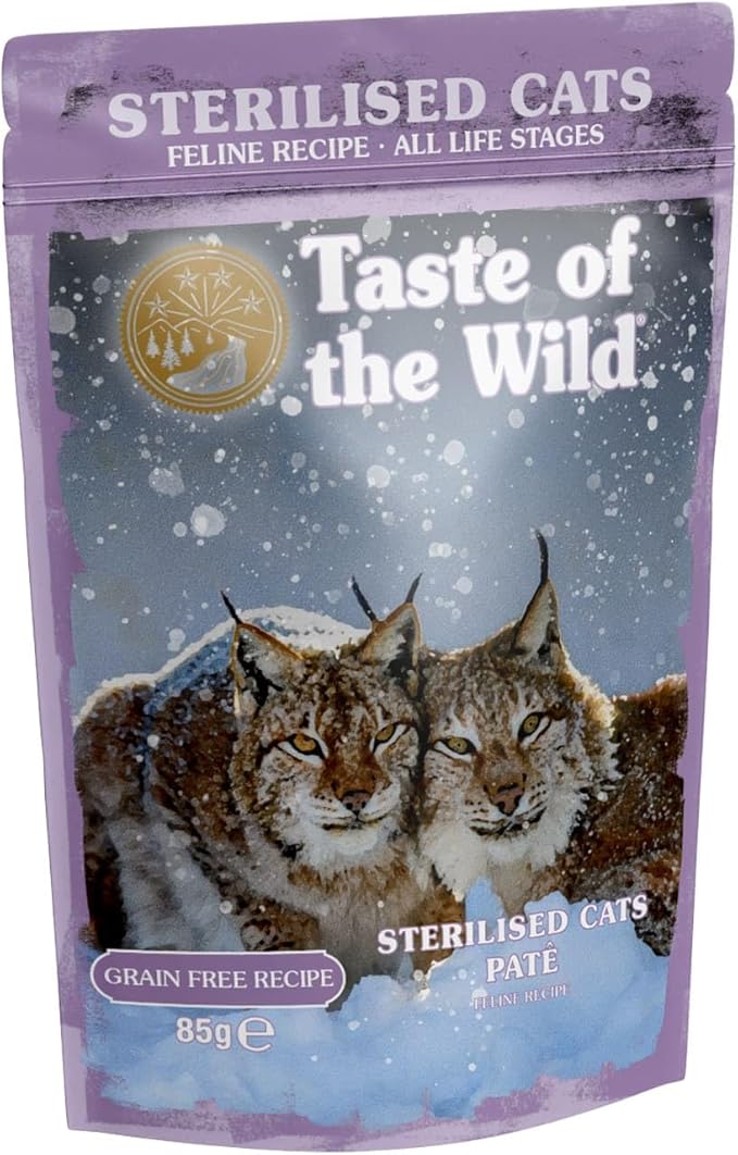 Taste of the Wild Sterilised Cat Paté 85g – Grain-Free Meal