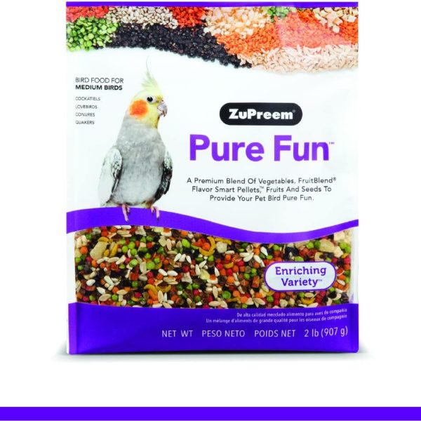 Pure Fun Medium Birds Parrot Food Mix 2lb (0.91kg)