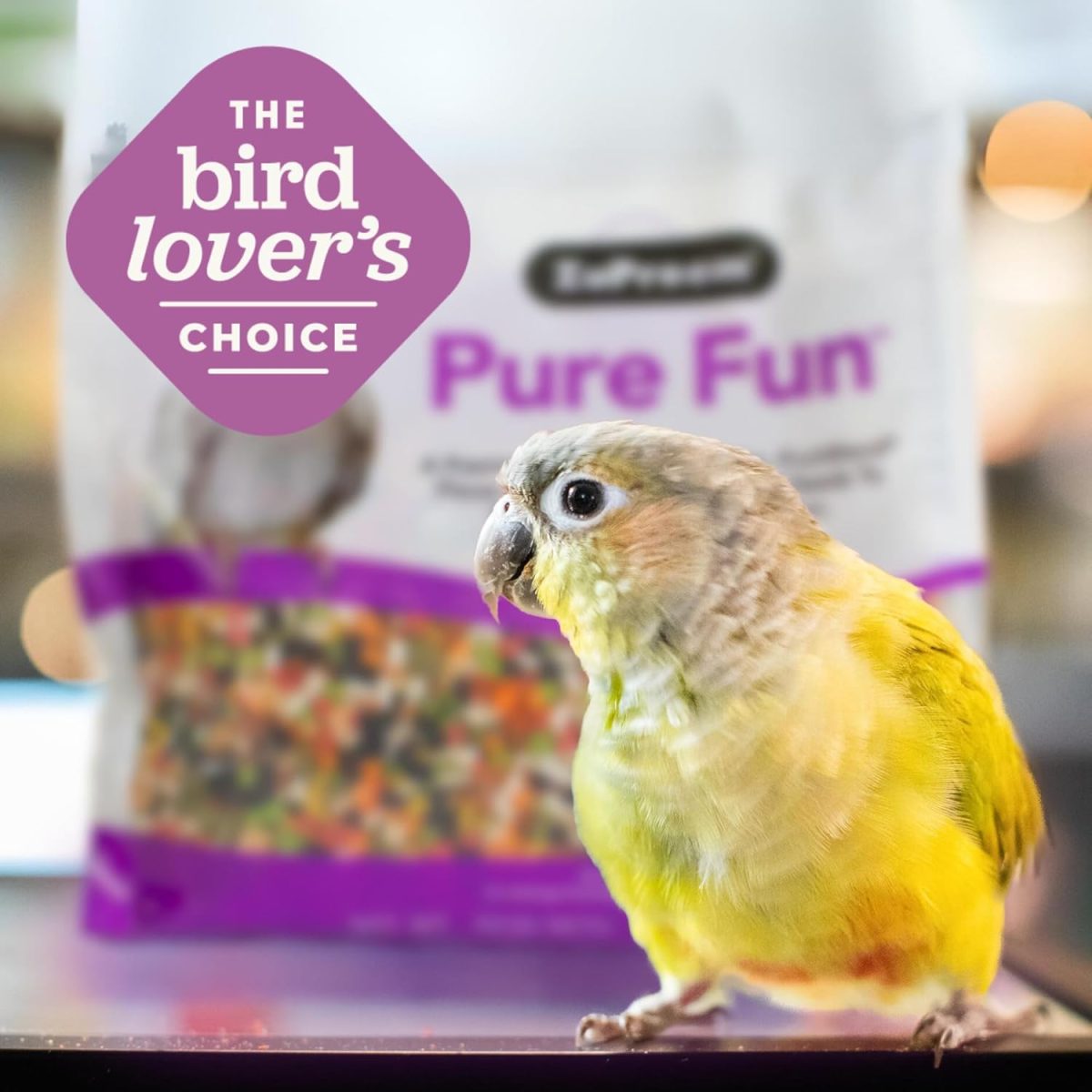 Pure Fun Parrots & Conures 2lb – Nutritious blend of fruits, nuts, and grains for birds