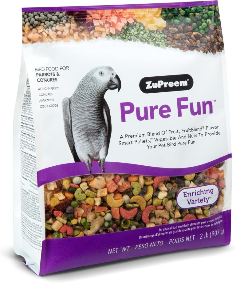 Pure Fun Parrots & Conures 2lb – Nutritious blend of fruits, nuts, and grains for birds
