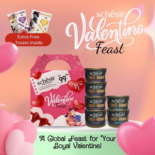 Schesir Taste The World Valentine Feast 2025 – Dog Gift Pack