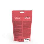 Schesir Grain-Free Dog Snacks Jerky 145g – BBQ Beef flavor natural grain-free dog treats in resealable pack.