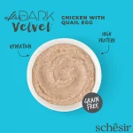 Schesir Velvet Mousse Cat Chicken With Quail Egg 80g