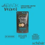 Schesir Velvet Mousse Cat Chicken With Quail Egg 80g