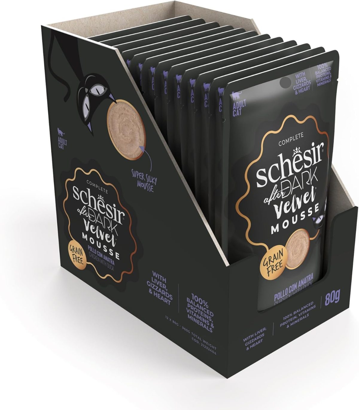 Schesir Velvet Mousse Cat Chicken With Duck 80g