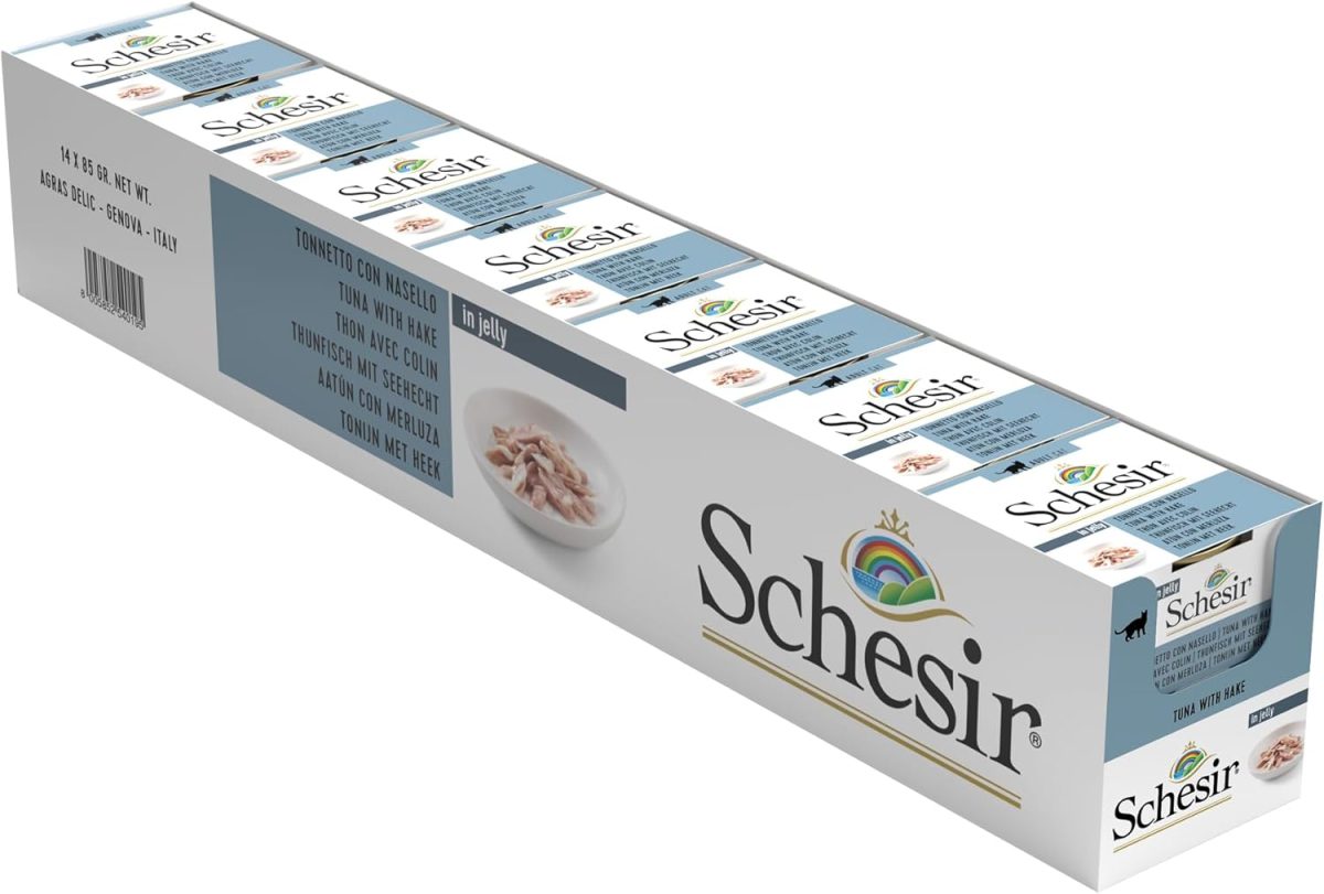Schesir Cat Jelly Tuna with Cod 85g wet food can