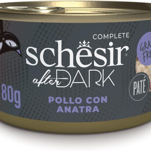 Schesir After Dark Patè For Cat Chicken With Duck 80g