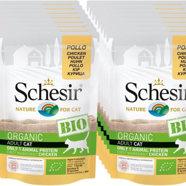 Schesir Bio Chicken Cat Food 85g organic certified