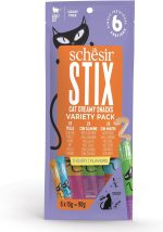 Schesir Stix Cat Treats Variety Pack 6x15g – Chicken, Duck & Salmon
