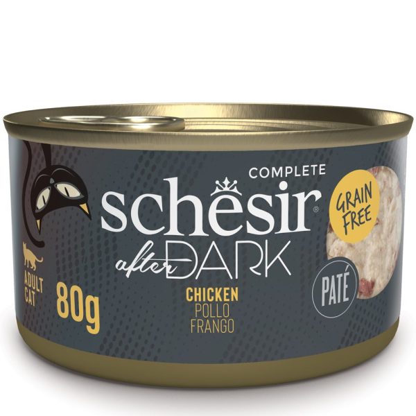 Schesir After Dark Patè Cat Food - Chicken 80g